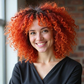 Portrait of a creative woman, a web developer and UX specialist