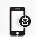 Mobile phone with a charging icon