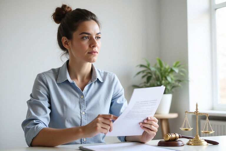 A person reading a legal document on a tablet, symbolizing understanding terms and conditions.